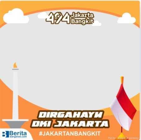Download Twibbon HUT DKI Jakarta 2021, Gratis!!