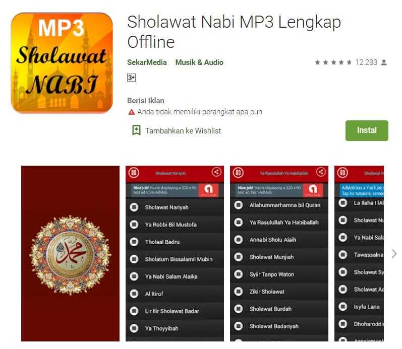 7 Rekomendasi Aplikasi Sholawat Nabi Lengkap untuk Android