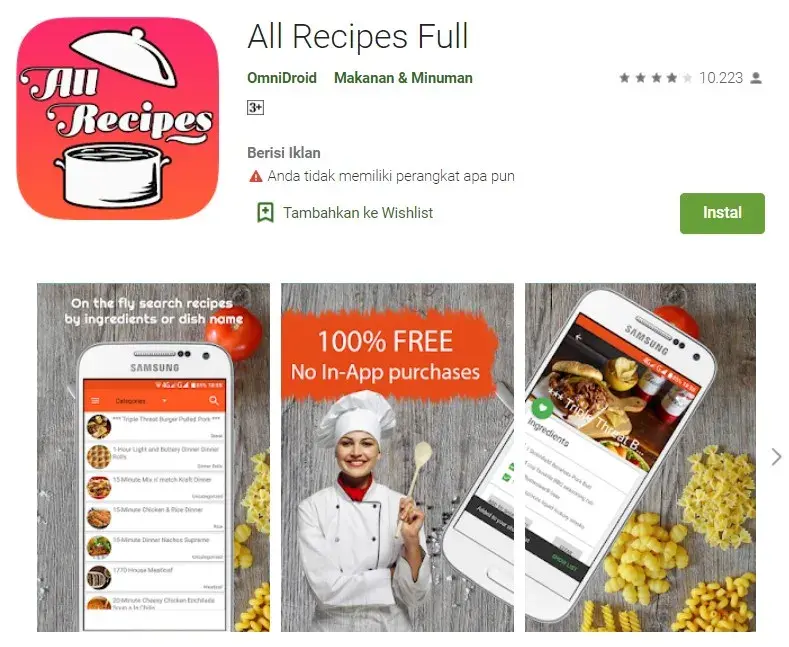 7 Rekomendasi Aplikasi Resep Masakan Terbaik di Android