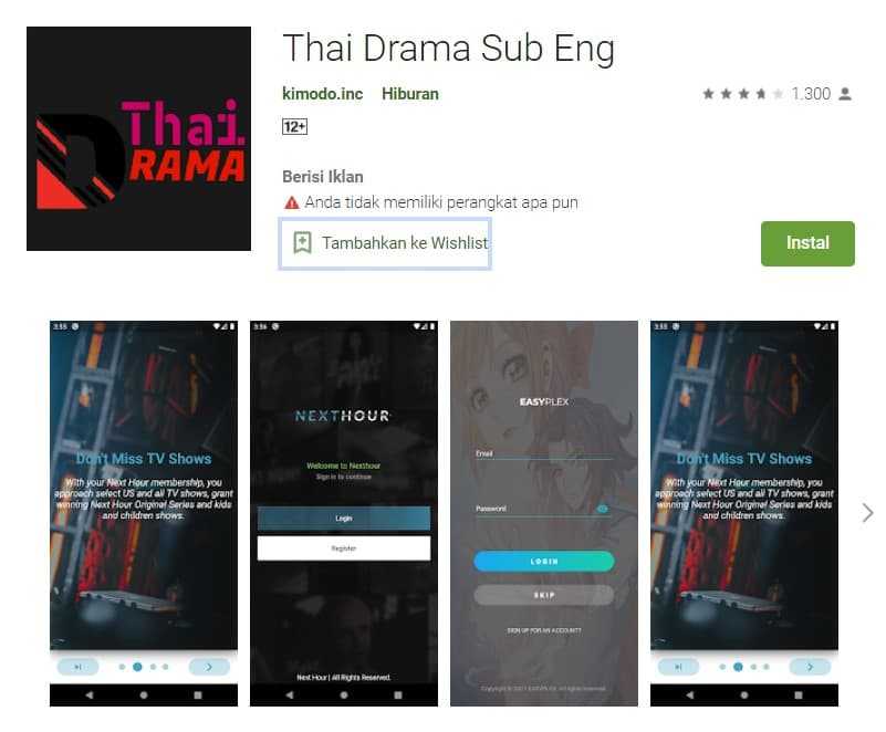 Rekomendasi Aplikasi Nonton Drama Thailand